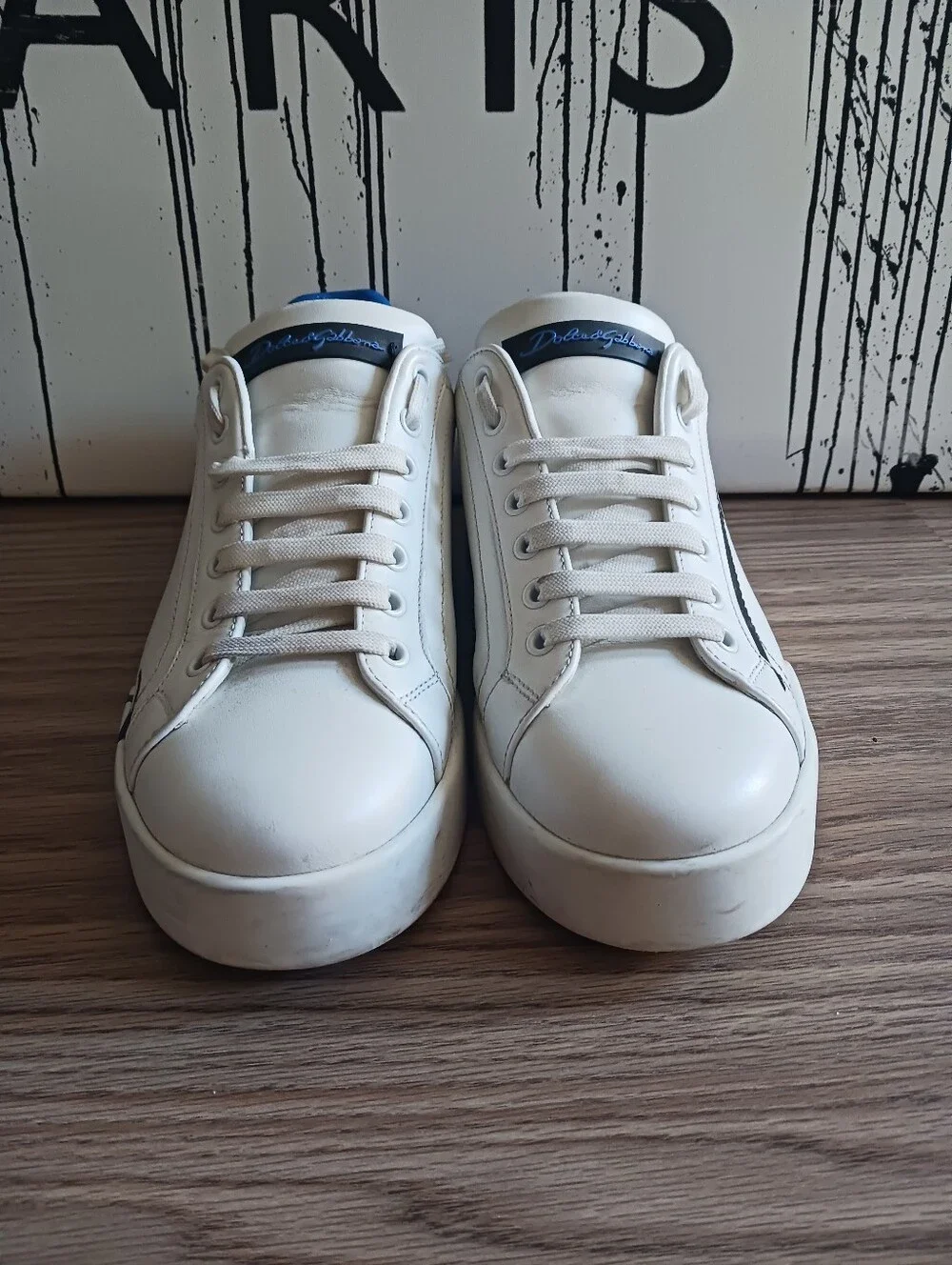 Dolce & Gabbana Portofino Two -Tone Sneakers Size 6